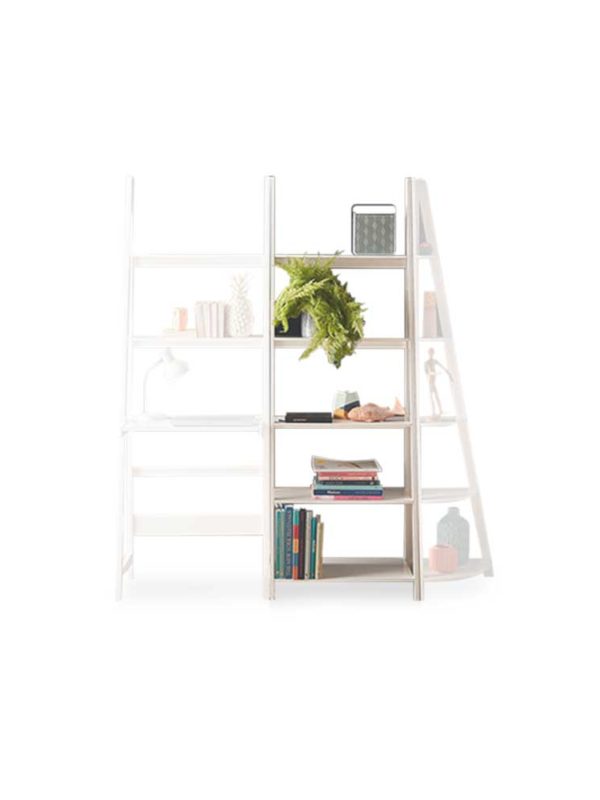Showcase your books with the Lean 5 Shelf Bookcase.