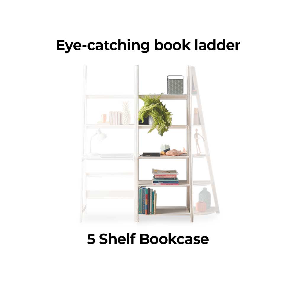 Lean 5 Shelf Bookcase Shelving, Storage & Organisation • Nice piece!