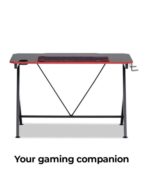The Kraken Gaming Desk is a spacious desktop to organise all your gaming possessions